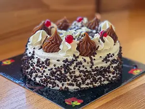 Torta med dulce y chocolate