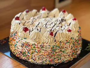 Torta chica-crema c/ merengue