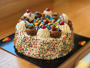 Torta mediana-dulce y rocklets