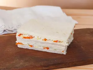 6 jamón, morrón y huevo
