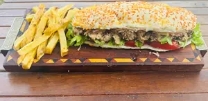 Bondiola braseada pan de queso