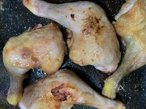 Pollo al horno con guarnición