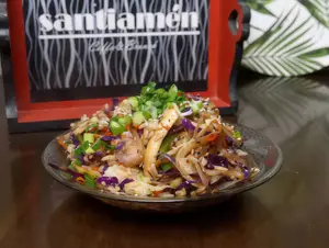 Salteado de vegetales con arroz
