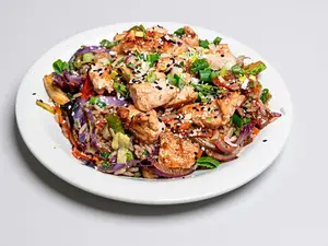 Wok de pollo