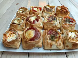 Canastita de verdeo y cheddar