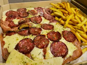 Milanesa calabreza p2 con papa