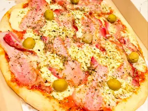 Pizza gigante panceta