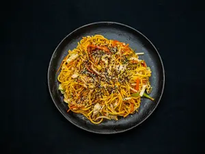 Wok de Vegetales con fideos
