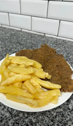 Milanesa Con Papas Fritas