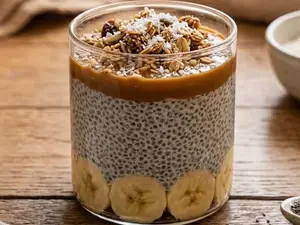 Pudding banana & ddl sin tacc