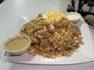 1/2 porcion de arroz chaufa