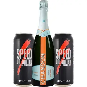 Espumante Chandon Delice 750ml-2xBebida Energizante Speed Unlimited 473Ml