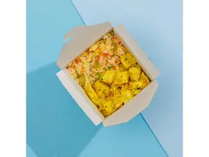 Wok curry de pollo