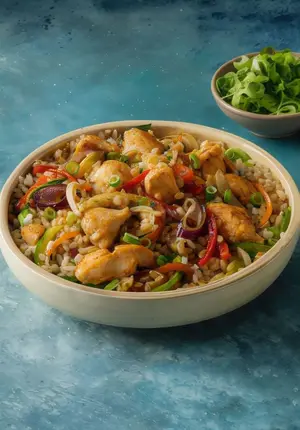 Yamani con pollo