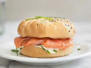Baguel Salmón Ahumado