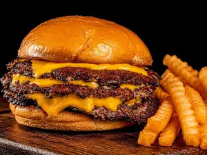 Triple cheeseburger