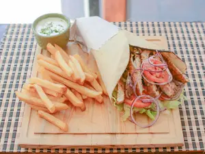 Shawarma xl mixto + papas