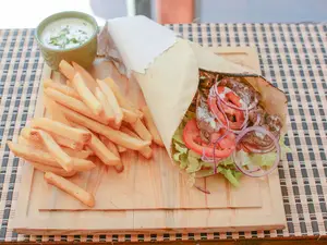 Shawarma xl + papas fritas