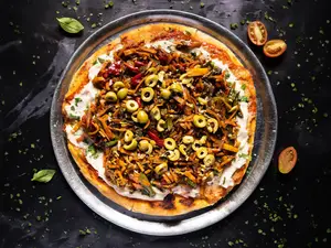 Pizza vegetales individual