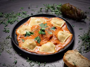 Raviolones amarillos sin tacc