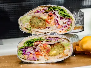 Wrap de falafel