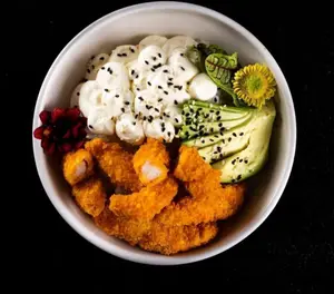 Sushi bowl de langostino furay