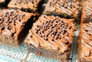 Porción de brownie