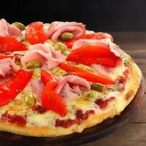Grande Jamon y morrones (8 porciones)