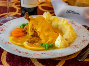 1/2 pollo deshuesado naranja