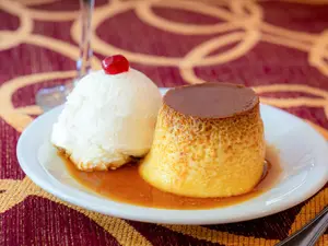 Flan Casero Con Crema