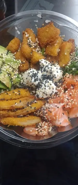Sushisalad rebozadas
