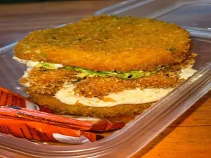 Burger eby crispy