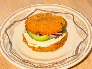 Crispy burger vege