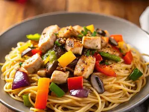 Wok de pollo