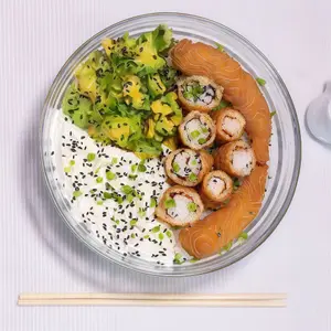 Sushi salad langos fried