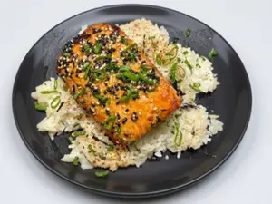 Salmón teriyaki