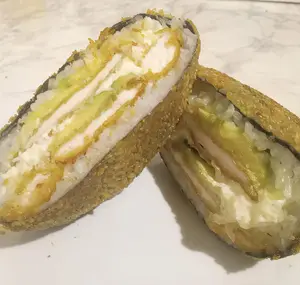 Sushi burger pollo crispy