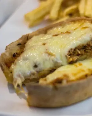 Tarta de pollo con papas