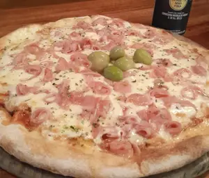 Pizza Jamon 8 Porciones