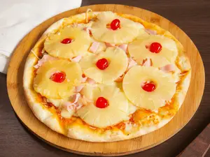 Pizza jamón&ananá 8porciones