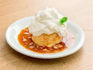 Flan con crema