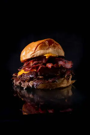 Hamburguesa teco bacon