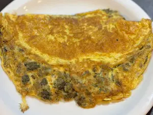 OMELETTE ESPINACA Y QUESO