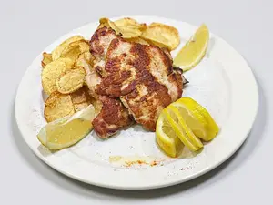 Pechuga grille con papas