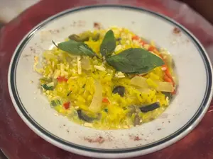 Risotto con vegetales