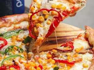 Pizza vegetariana chica 4 porc