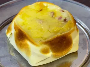 Canastita panceta y provolone