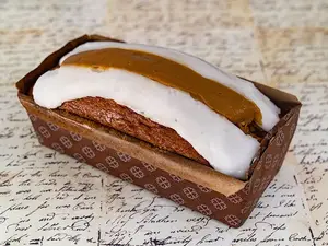 Budín de banana y dulce de leche