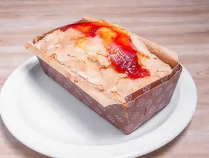 Budín de frambuesa