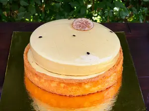 Tarta de maracuyá sin tacc